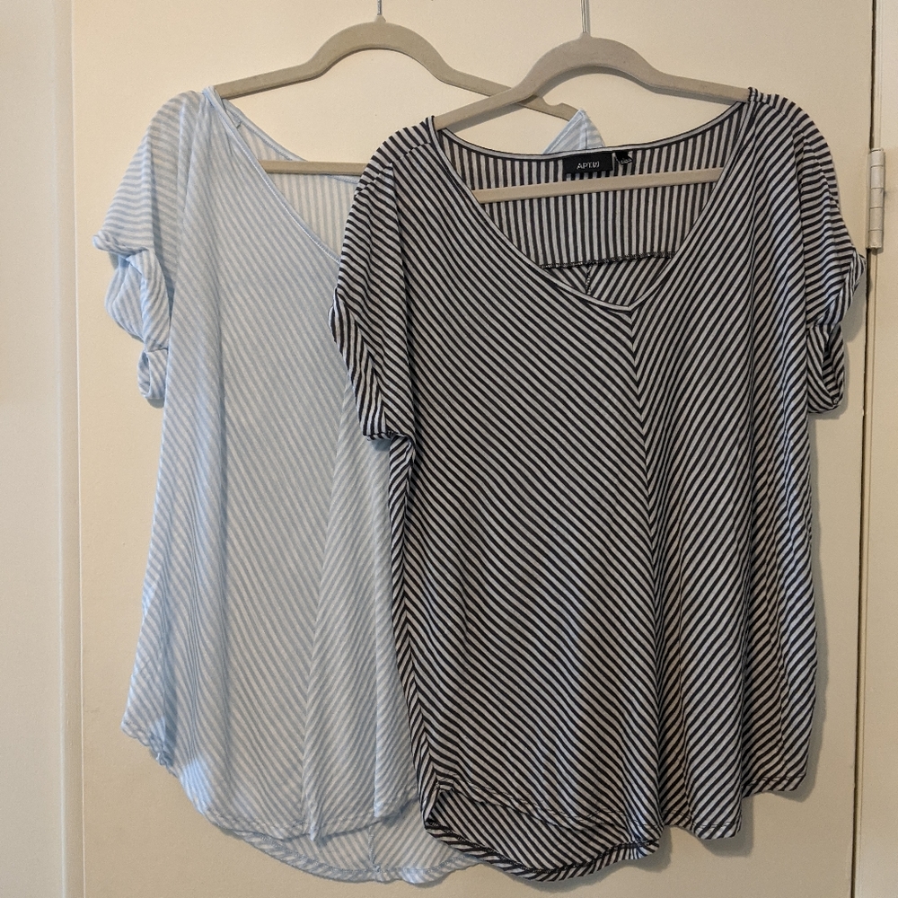 2 T shirts
